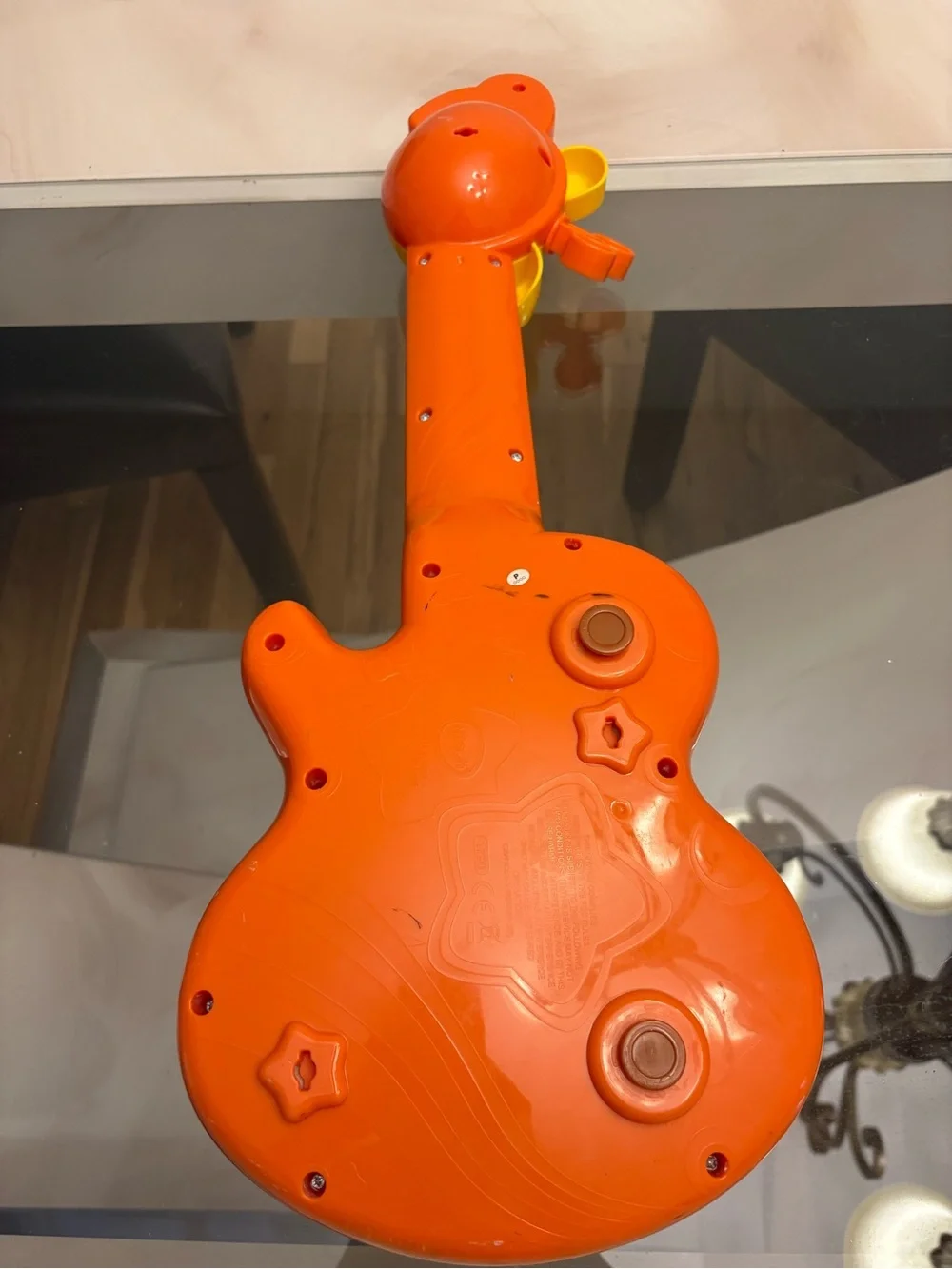 Yellow & Orange Kids' Musical Guitar Toy with Buttons